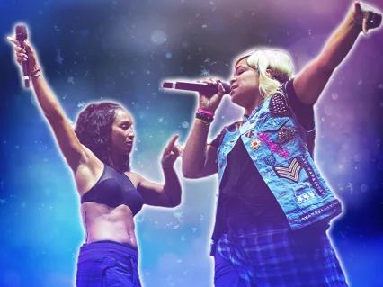 TLC and Salt N Pepa with En Vogue